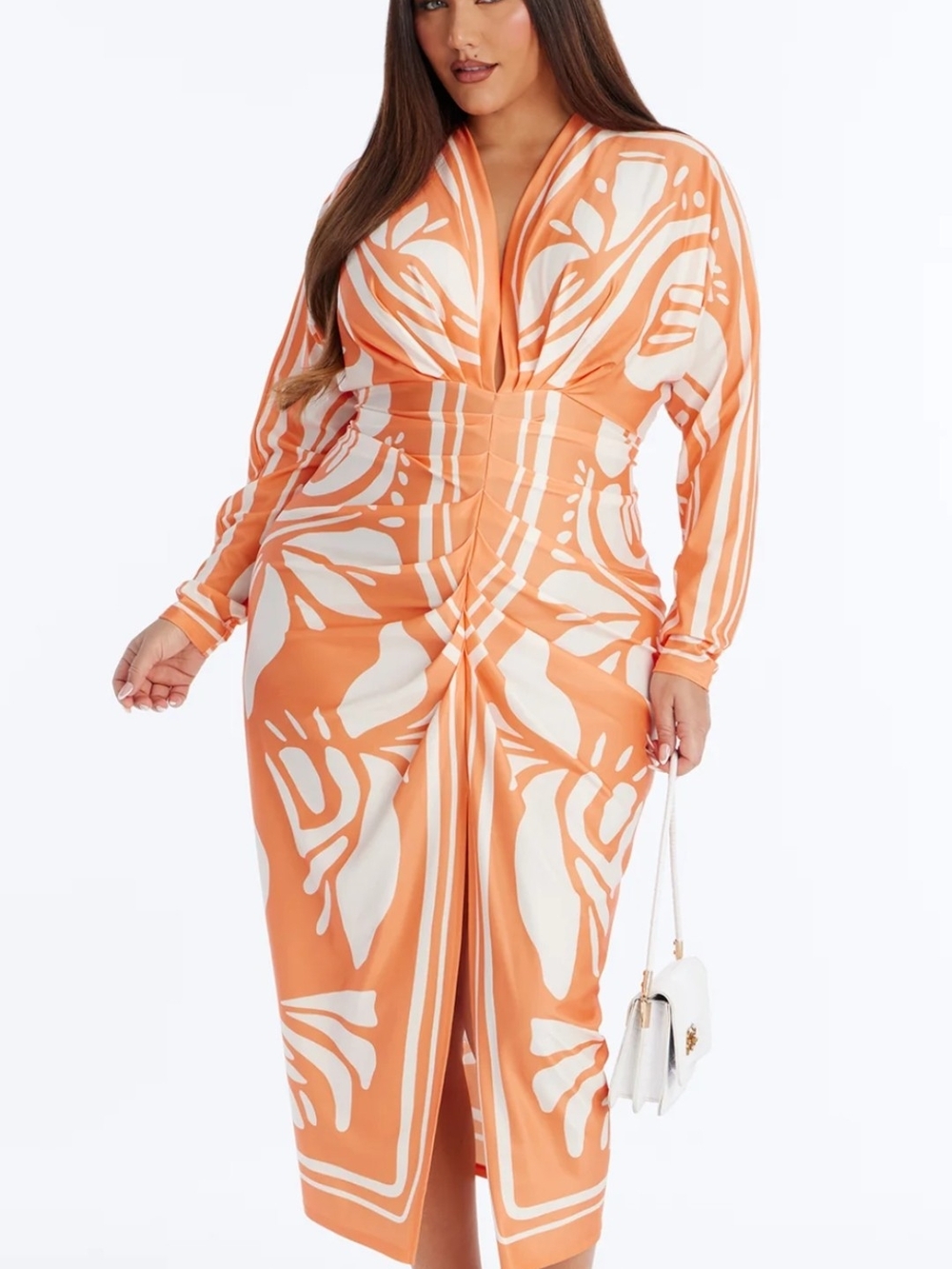 Stretch Fitted Midi Dress